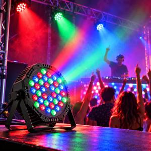 36 LED-es RGB PAR színpadi fény – party lámpa hangvezérléssel AB-WT12(BBD) - Image 2