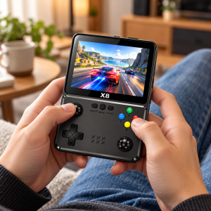 X8 hordozható retro játékkonzol – 4” IPS HD kijelző (BBV) - Image 3