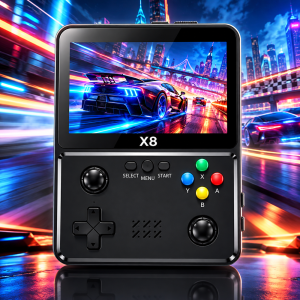 X8 hordozható retro játékkonzol – 4” IPS HD kijelző (BBV) - Image 4